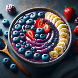 Yaban Mersinli Smoothie Bowl