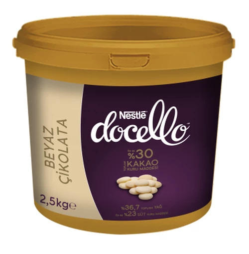 Docello Beyaz (Fildişi) Pul Çikolata
